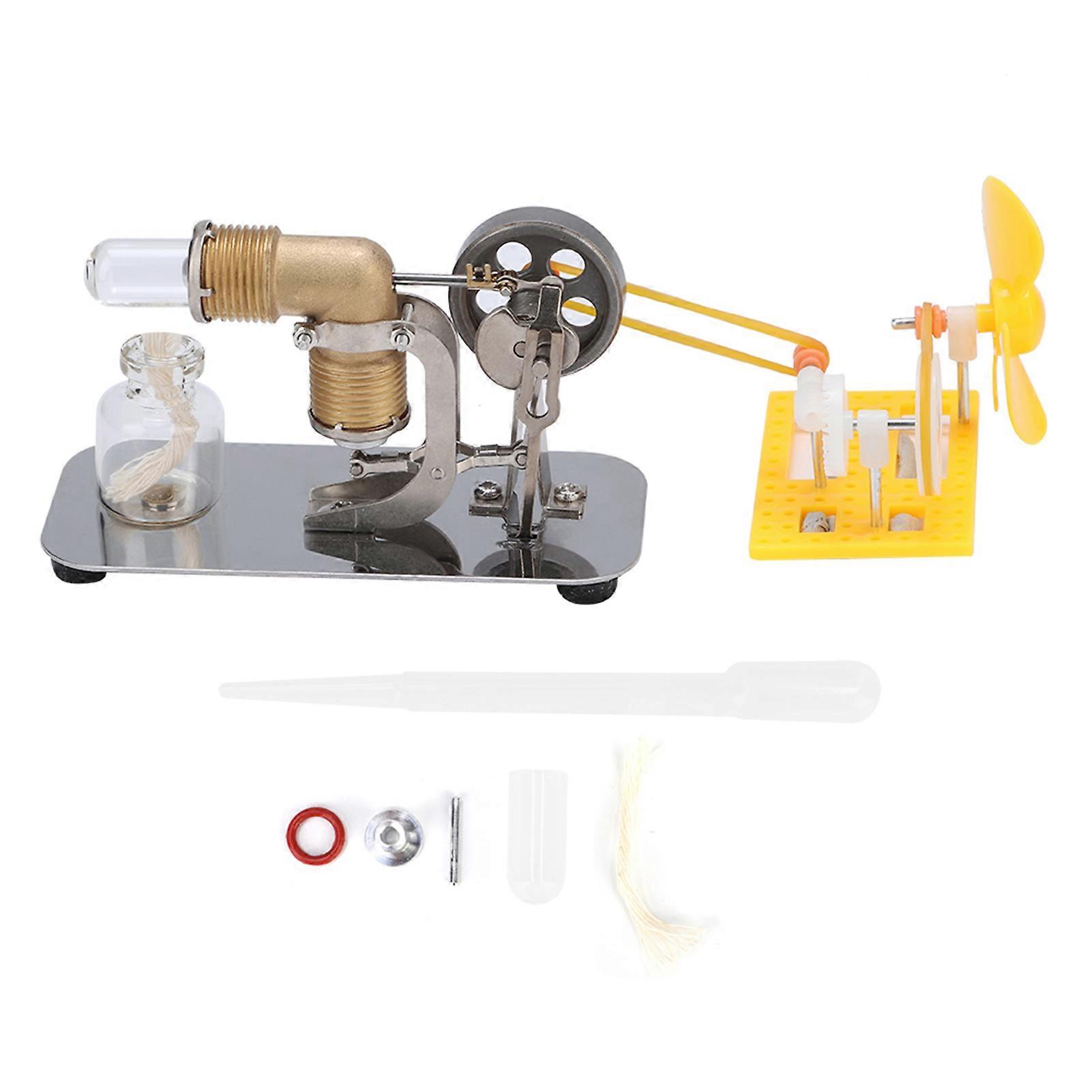 High Temperature Stirling Engine with DIY Accessories Physical Education Model Toy Gift