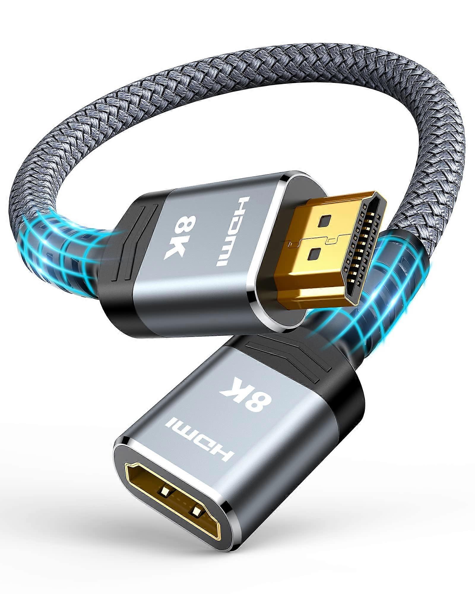1 قدم موسع HDMI فائق السرعة لأجهزة Xbox PS5 Roku PS4 TV Stick Blu Ray Player HDTV كمبيوتر محمول