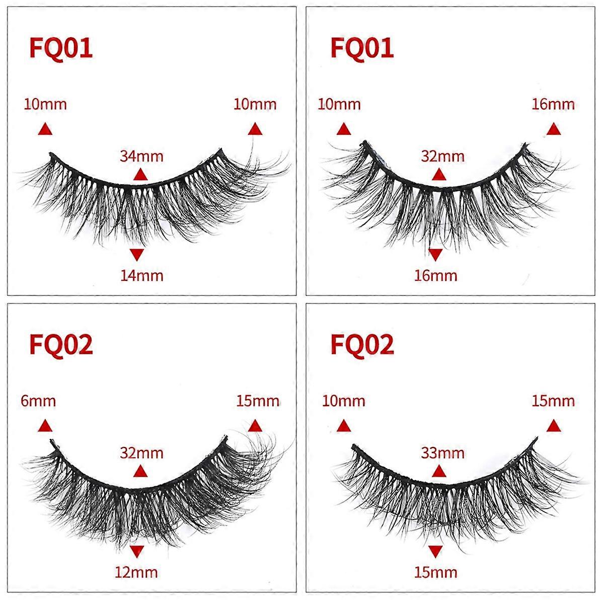 FQ02 Eyelashes 3D Natural False Lashes Soft 