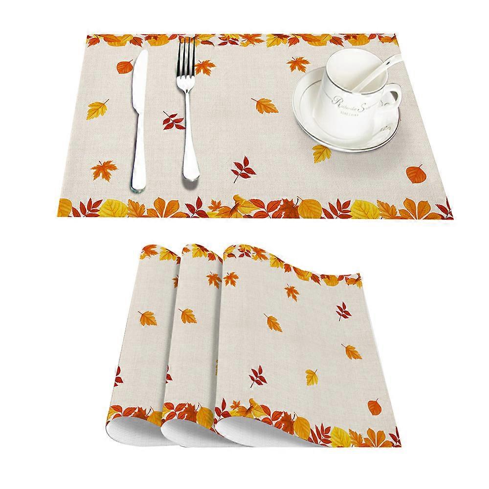 Exquisite Cotton Linen Table Runner, Heat Insulation Slip Resistant Fade Resistant Rustic And Yellow Table Protection For Indoor Outdoor Use, Easy