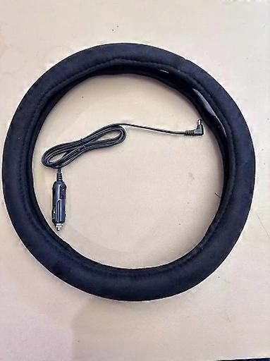 غطاء عجلة القيادة المدفأ - سخان عجلة القيادة الفاخر أسود