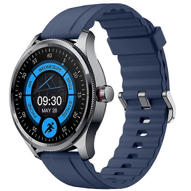 Smart Watch Bluetooth Calling Voice Assistant Sports Health Heart Rate Blood Oxygen Monitoring Smart Assistant(Blue)