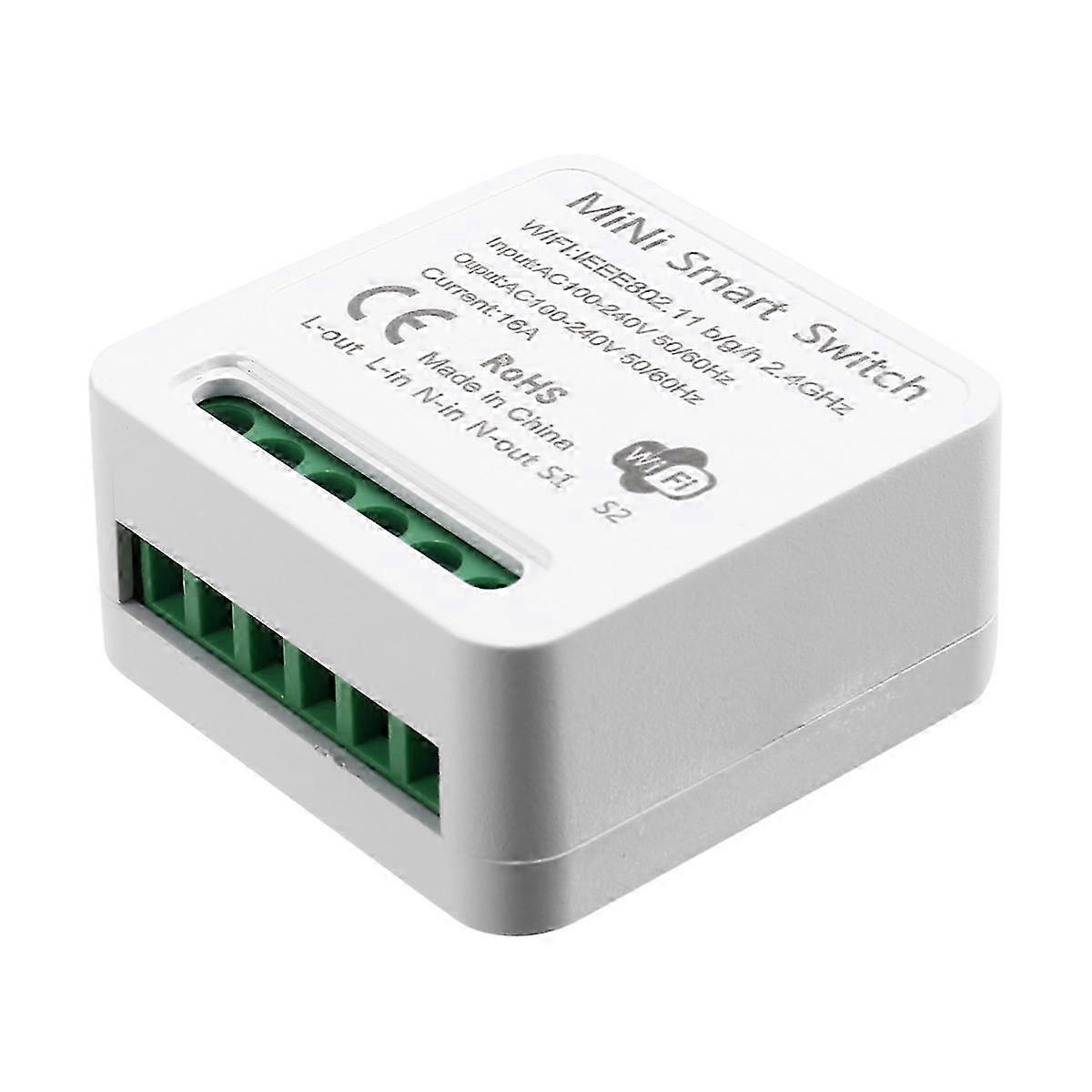 Mini Smart WiFi Relay Switch, DIY Timer Light Switch Module Smart Life/Tuya Application, Wireless Re YY