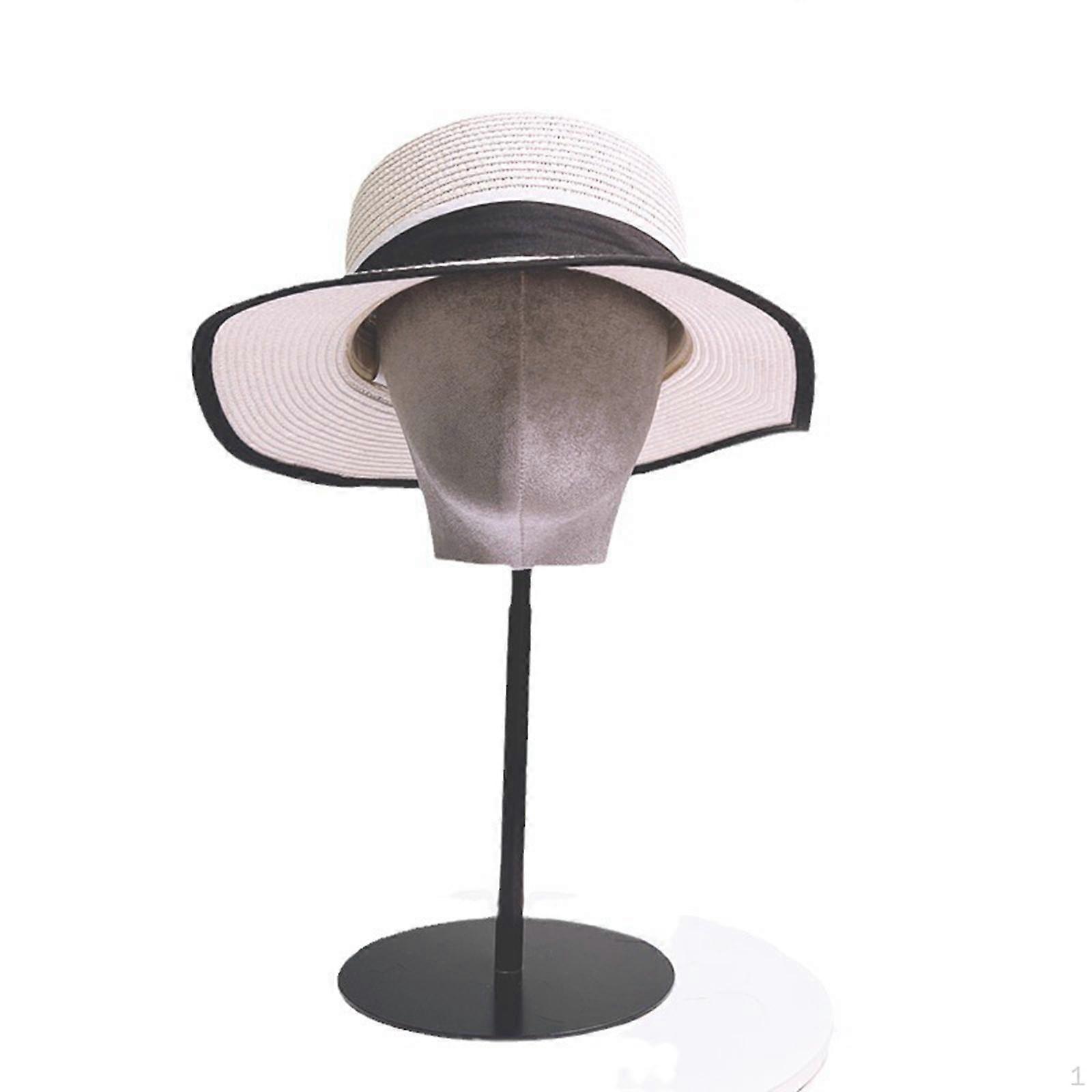Dome Model Head Hat Display Rack Styling Fabric Hairpiece Stand for