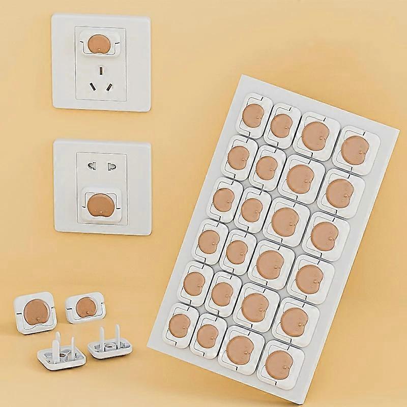 24pcs /pack enfants anti-choc pivotant douille capuchon de protection couvercle de prise d’alimentation