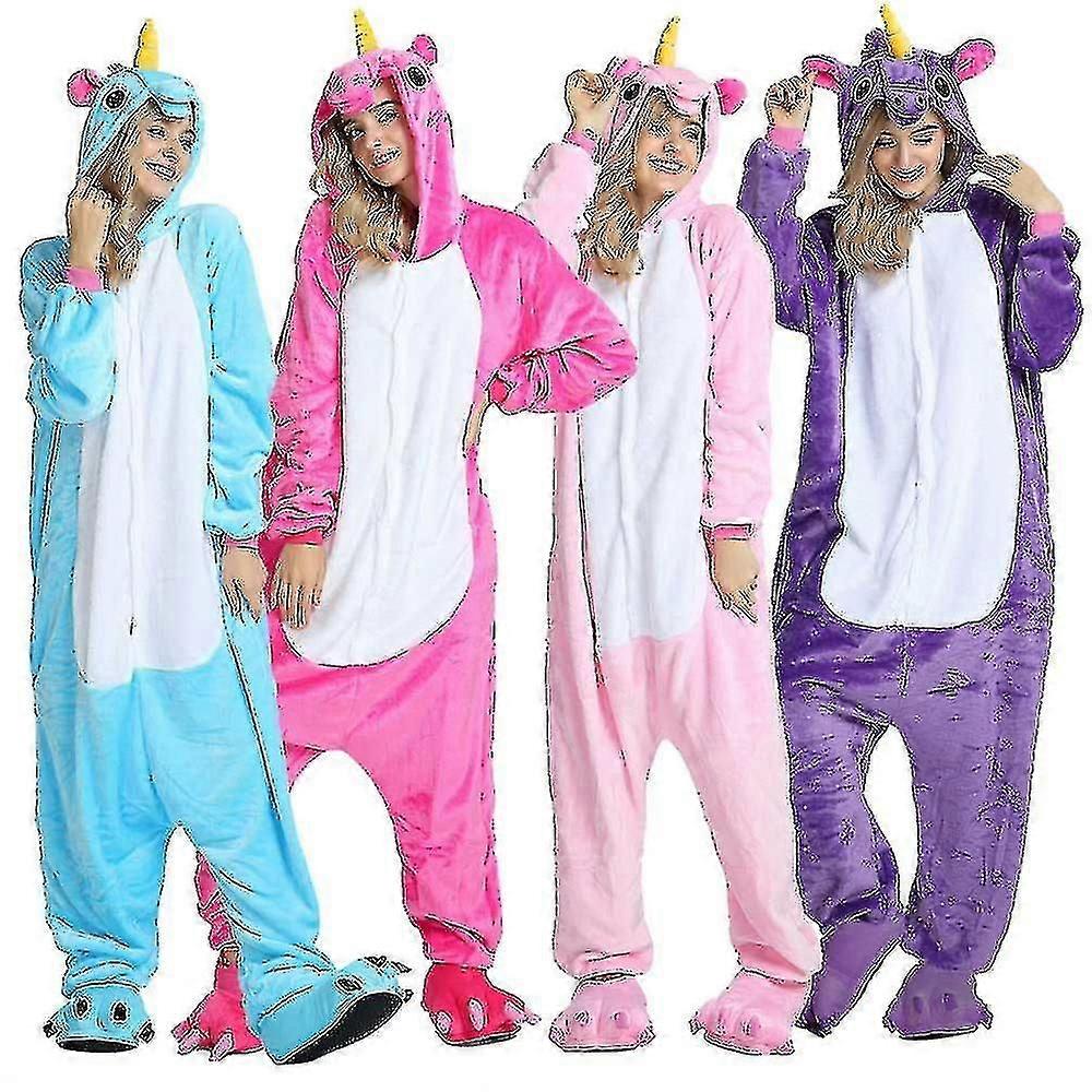 Regenboghorn פגסוס תלבושות חד קרן פיג'מה סרבל סרבל Kigurumi סרבל