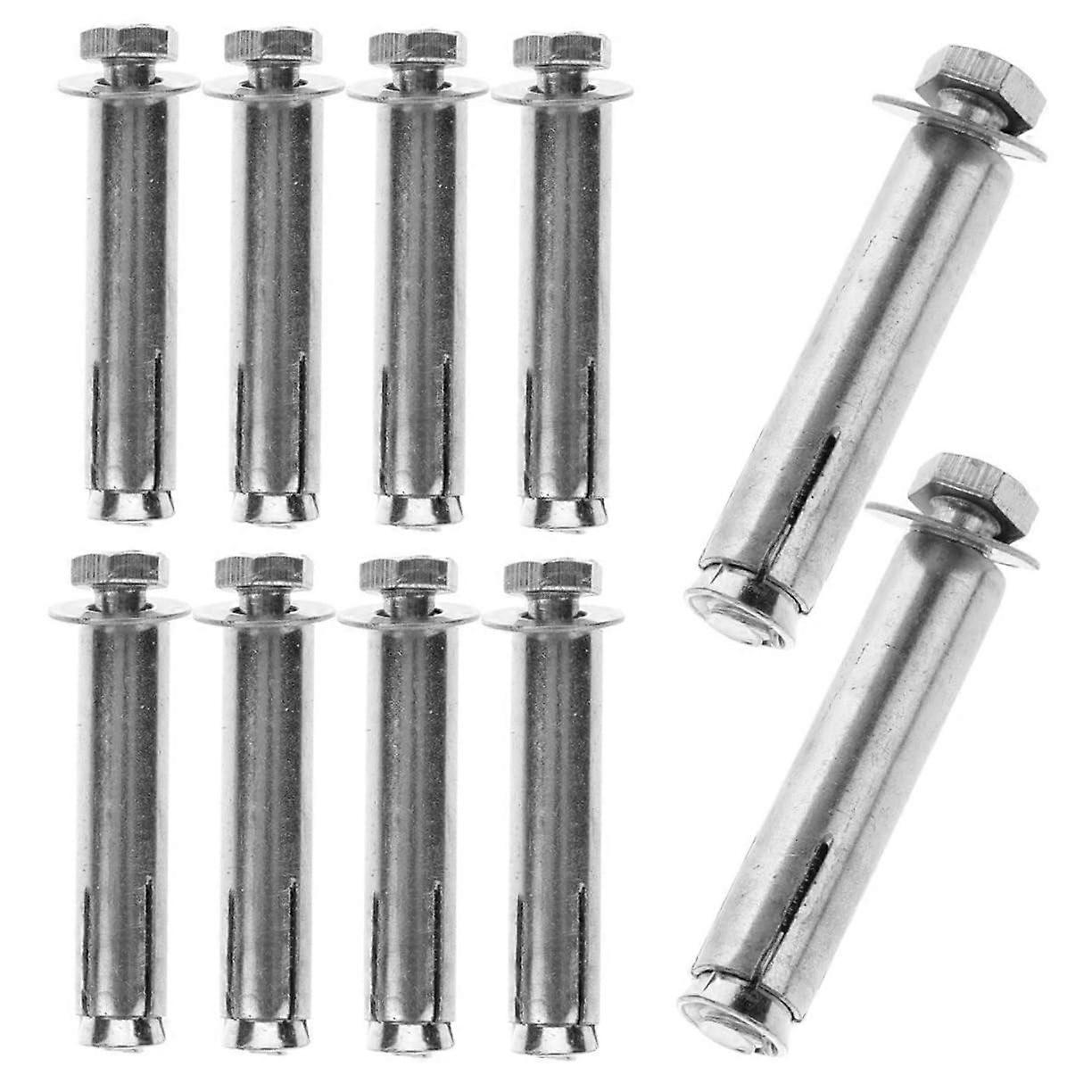 20pcs Stainless Steel Expansion Screws Countersunk Bolts for DIY Projects, Multiuse Fastening Hardware, 8mm Size