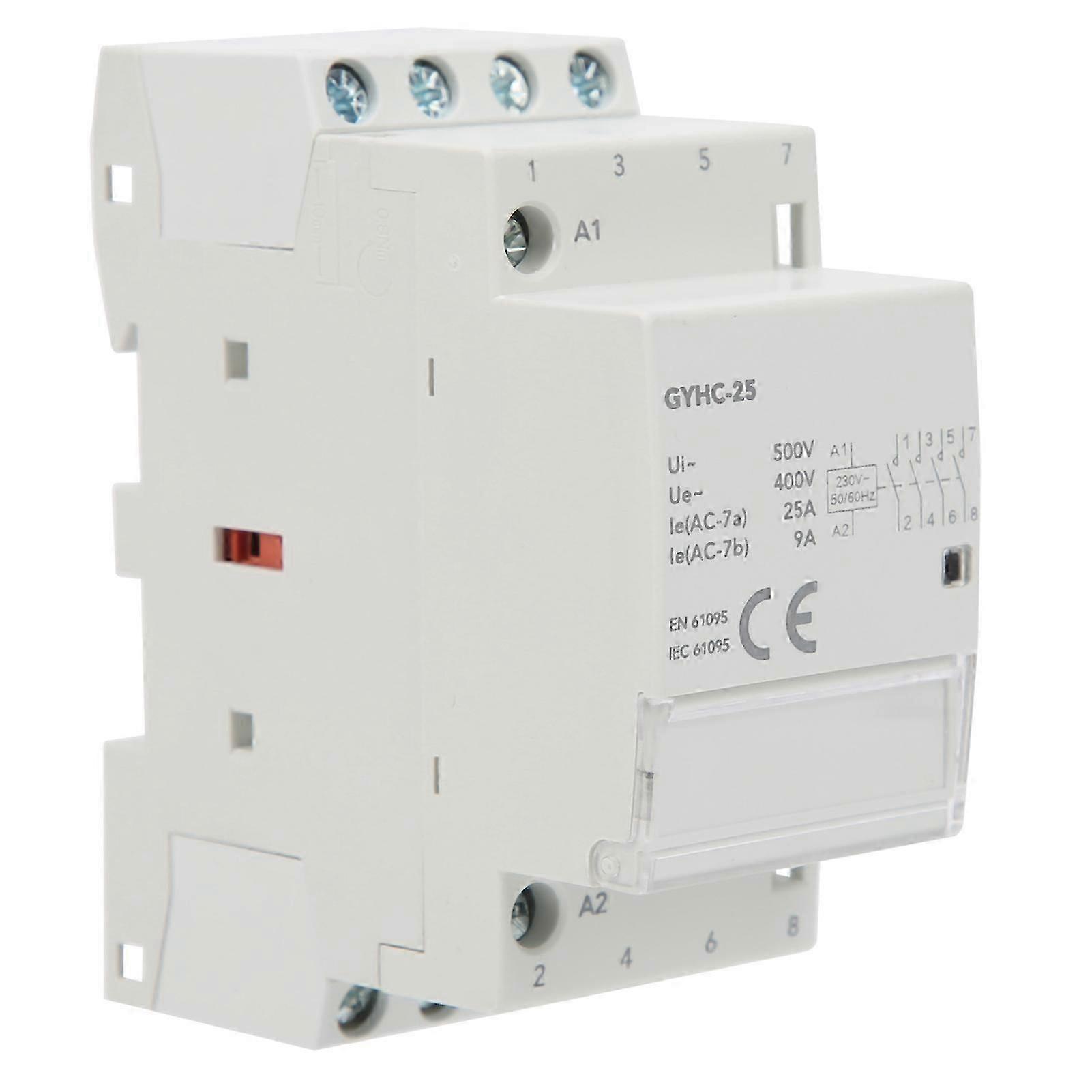 Modular Contactor 4P Industrial Household Circuit Control Module 4NO 50Hz GYHC25