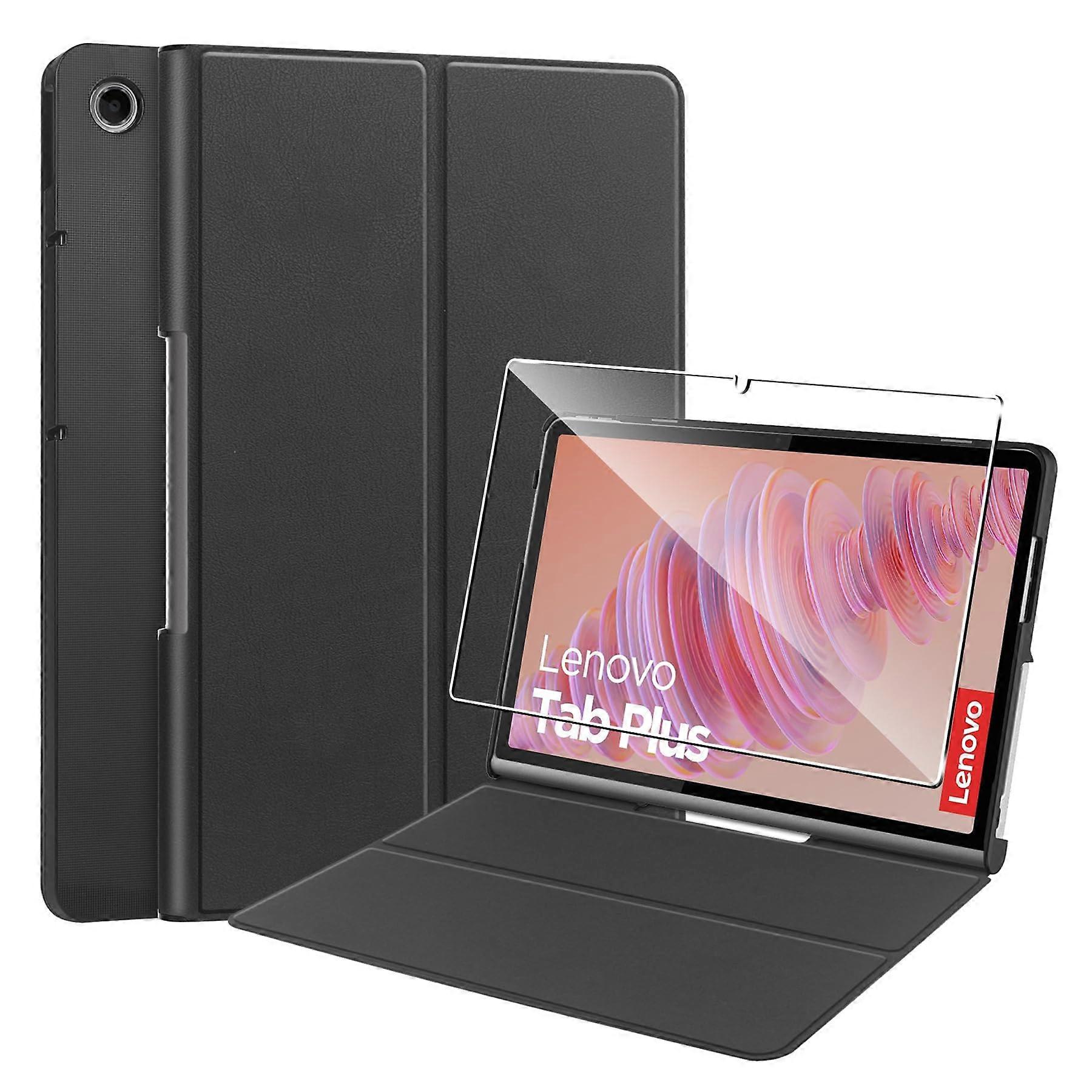 Case for Lenovo Tab Plus 2024, Lightweight Hard Shell, Scratch Resistant PU Cover for 11.5 Inch Tablet, Black