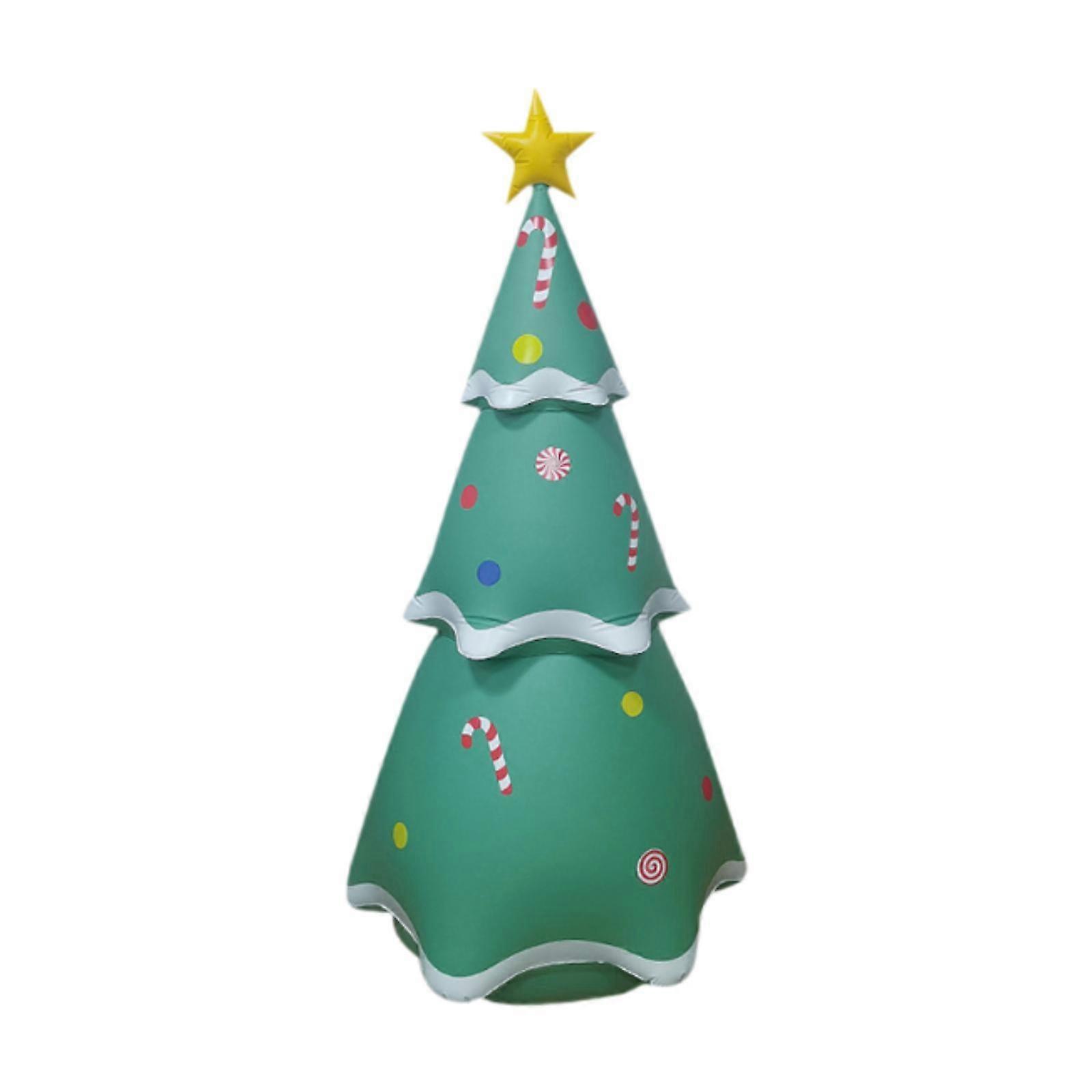 7 ft Inflatable Xmas Tree Decorative Creative with Light for Party Lawn Yard