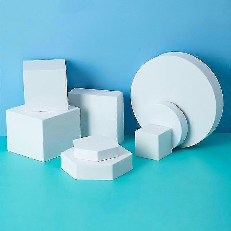 8 in 1 Different Sizes Geometric Cube Solid Color Photography Photo Background Table Shooting Foam Props p