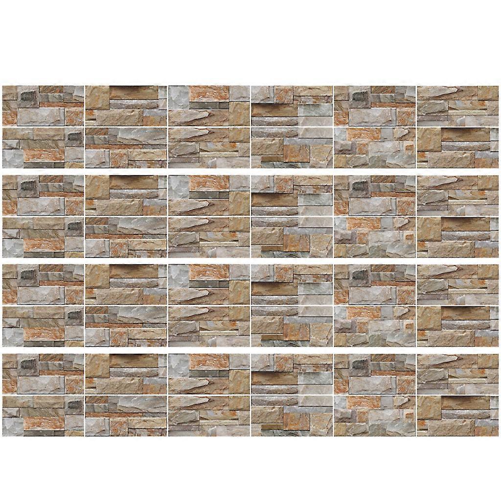 48 Sheet 3D Self Adhesive Tile Stickers Peel and Stick Backsplash Wall Decals