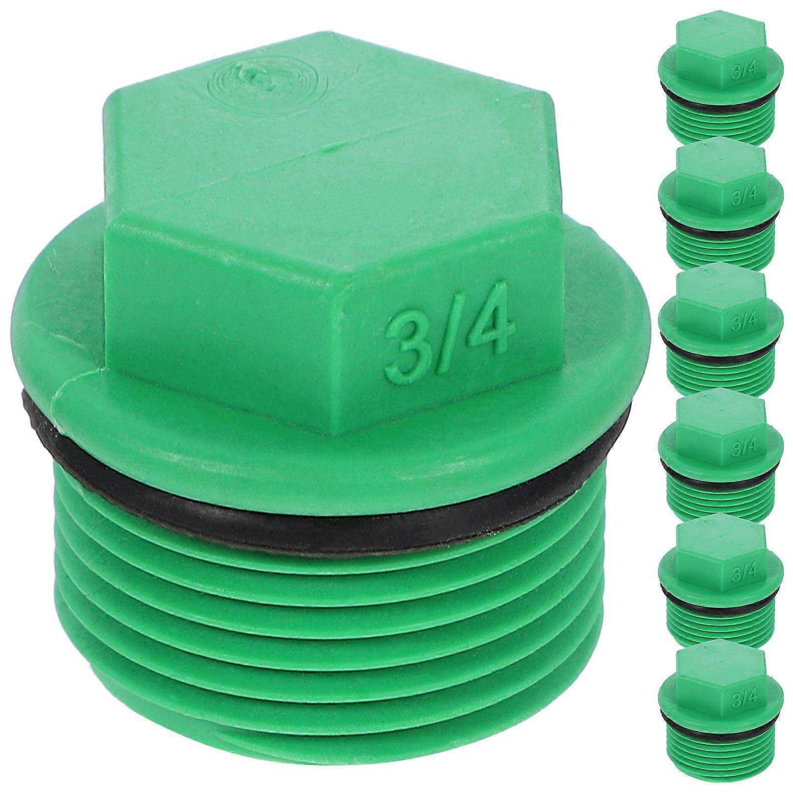 10pcs Replaceable Plastic Hose Stoppers for Garden Tubing – Water End Plugs with Accurate Threads and Gasket for Secure Sealing and Easy Removal