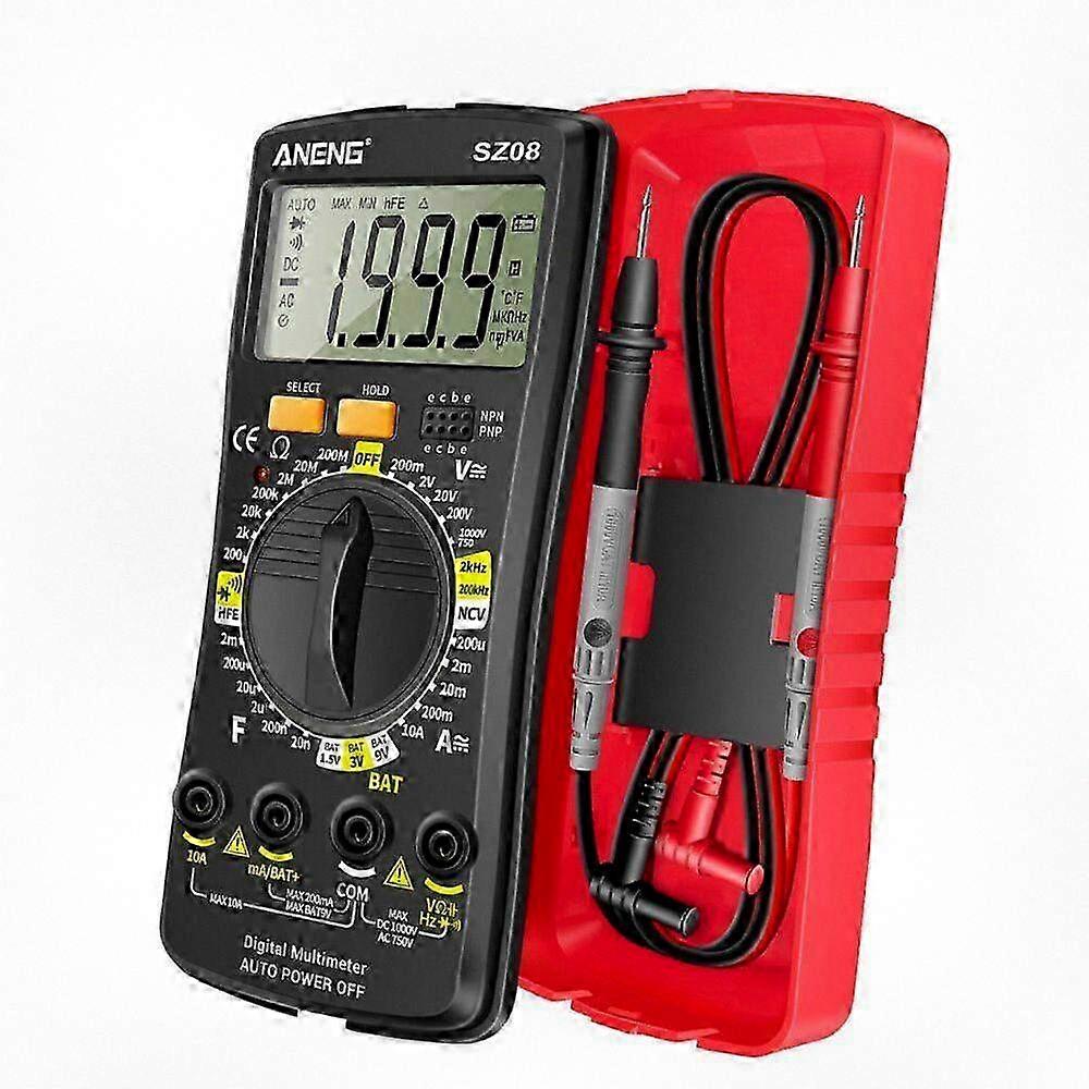 Ultra-thin Split LCD Digital Multimeter Tester with Stowable Test Pen for Various Brands AC/DC 220V Professional Auto Voltmeter Resistance M