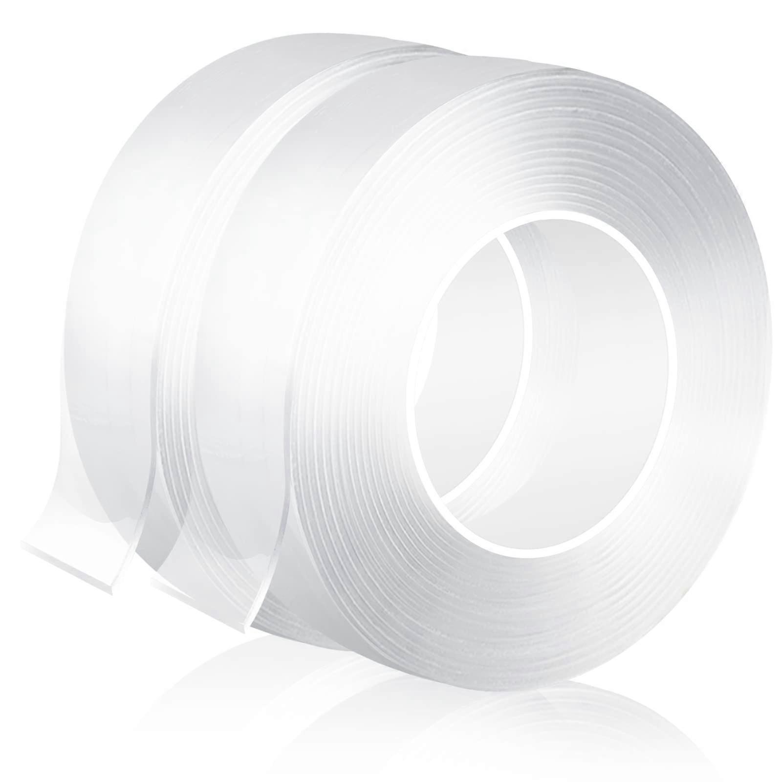 Multipurpose Removable Mounting Tape 20Ft Double Sided Strong Adhesive Wall Strips for Home and Office Use