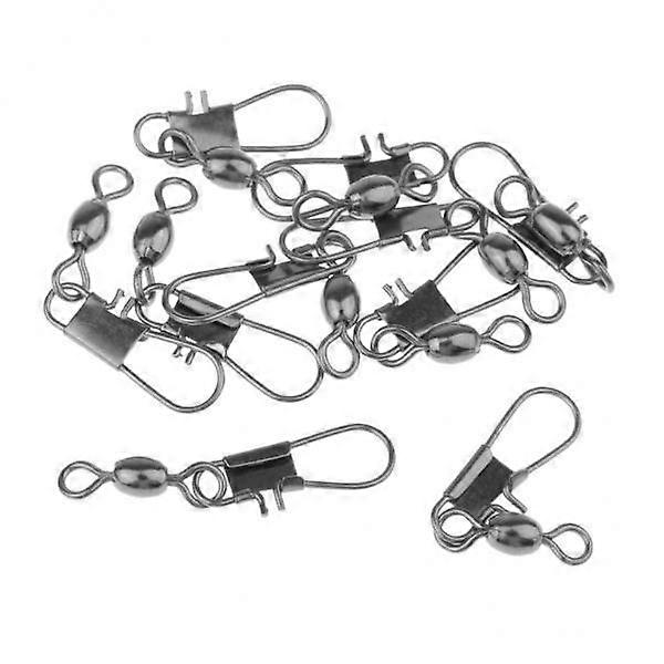 Durable 60-Pack Fishing Swivel Kit with Quick Snap Attachment Size 3