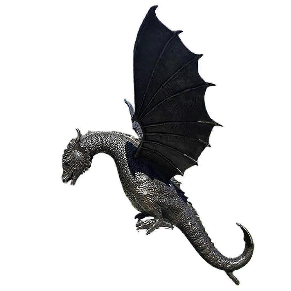 Fountain Dragon Ornament Resin Water Feature Sculpture for Garden Decor, 12-Inch Dragon Statue with Custom Image Design