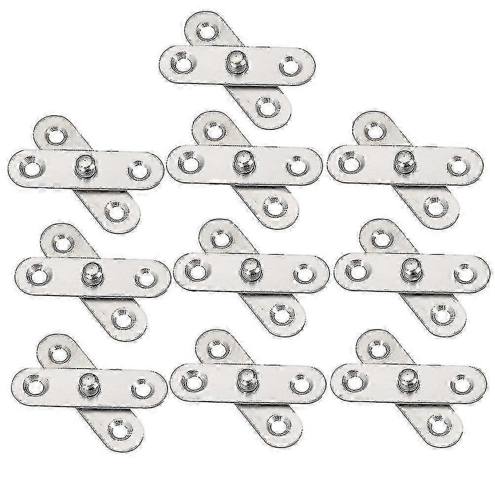 Pack of 10 Rotating Hinges, Door Hinge Hardware, 360 Degree Rotating Door Hinge, Hidden Door Hinges for Front Doors Cupboards Cabinets-Good