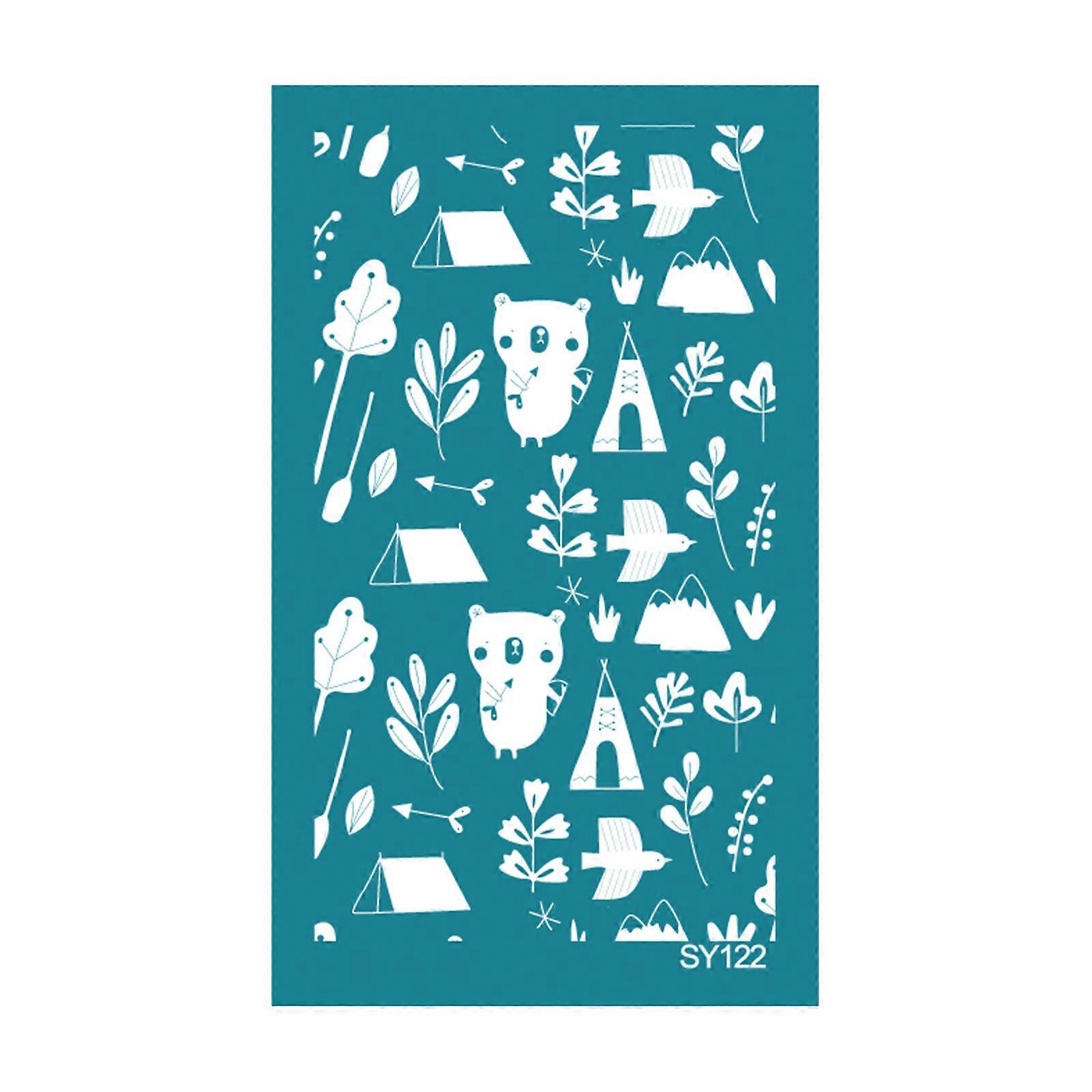 DIY Silk Screen Printing Stencils for Printing on Clay T-Shirts Self-Adhesive Reusable Silkscreen Printing Tool