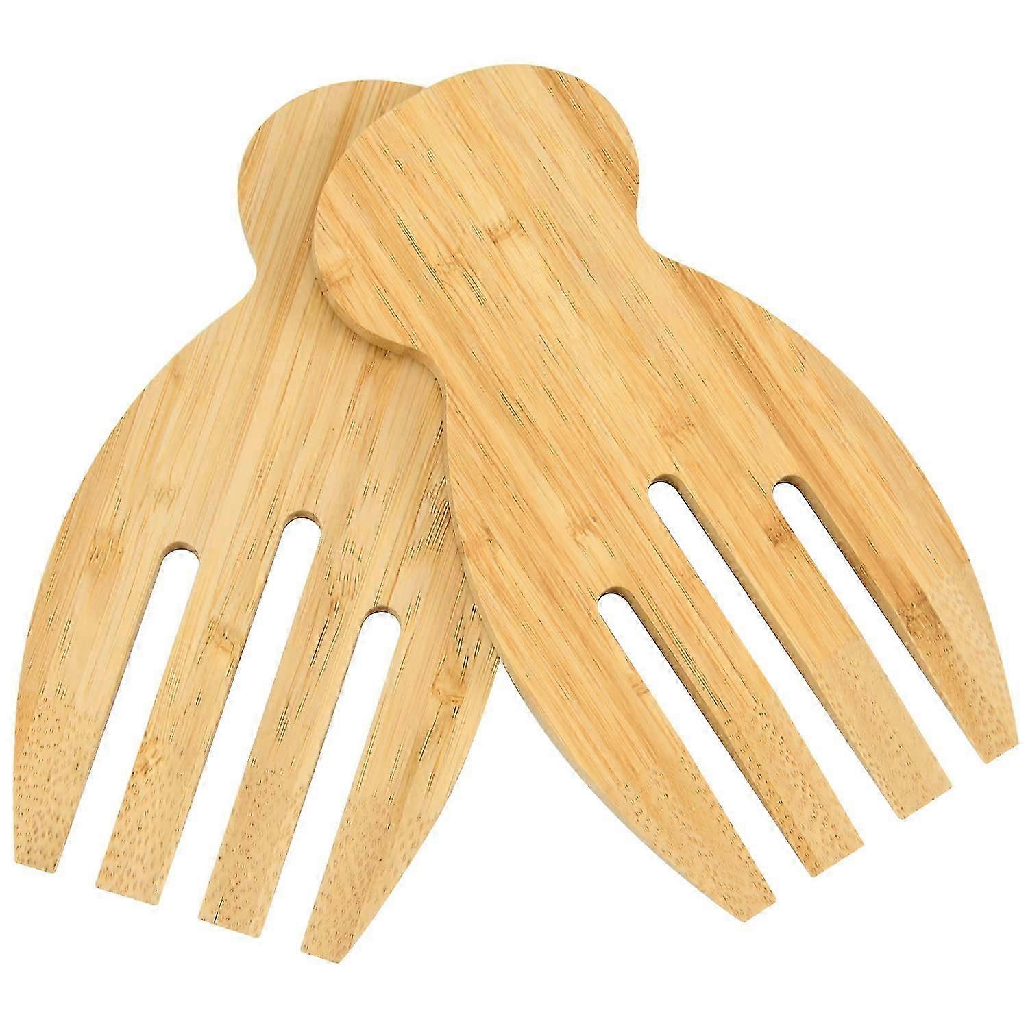 2 couverts à salade en bambou 7,1 pouces