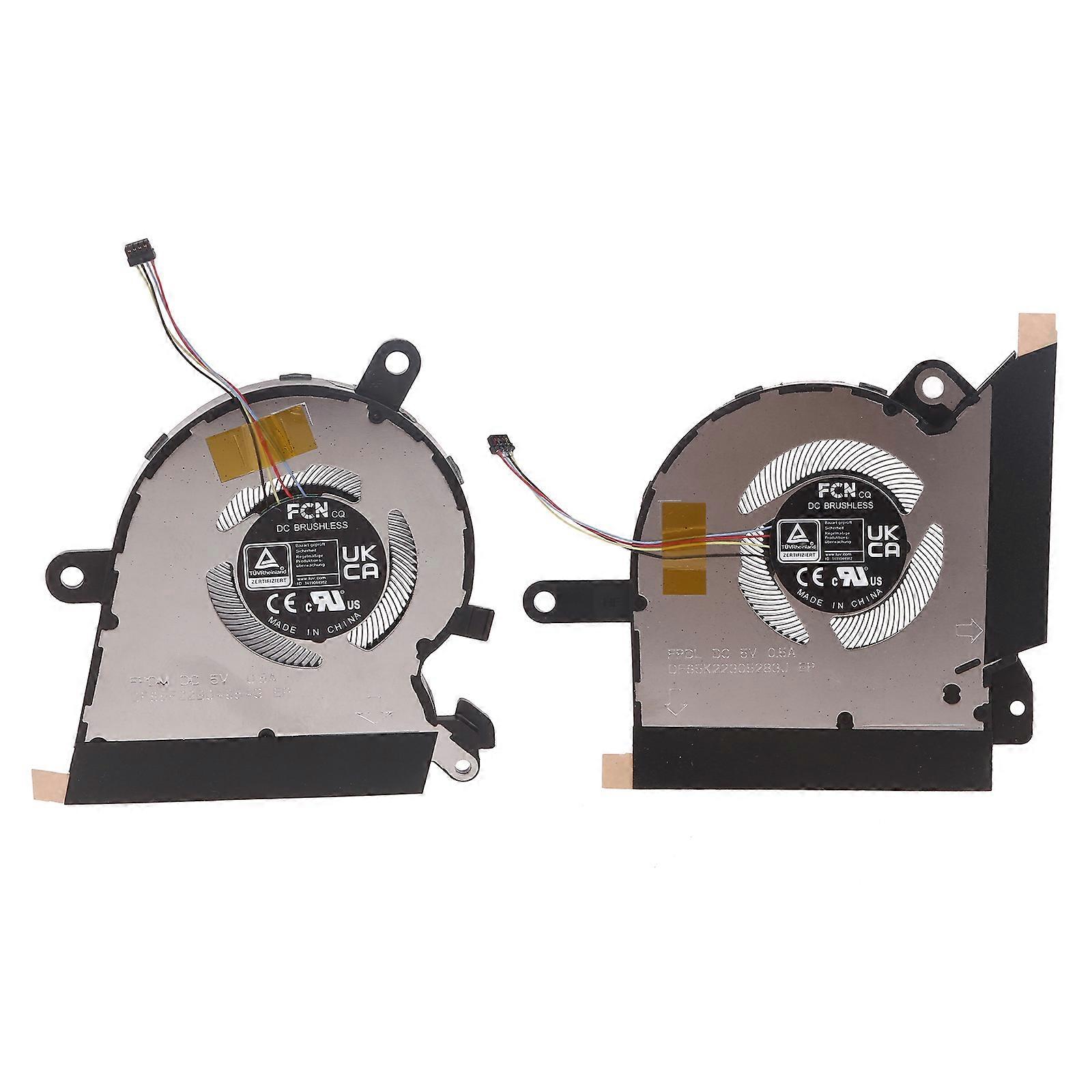 DC5V 0.5A CPU GPU Cooler Radiator Fans For Fantasy 13 GV301R GV301RE Notebook CPU GPU Cooling Fan Metal Heatsink