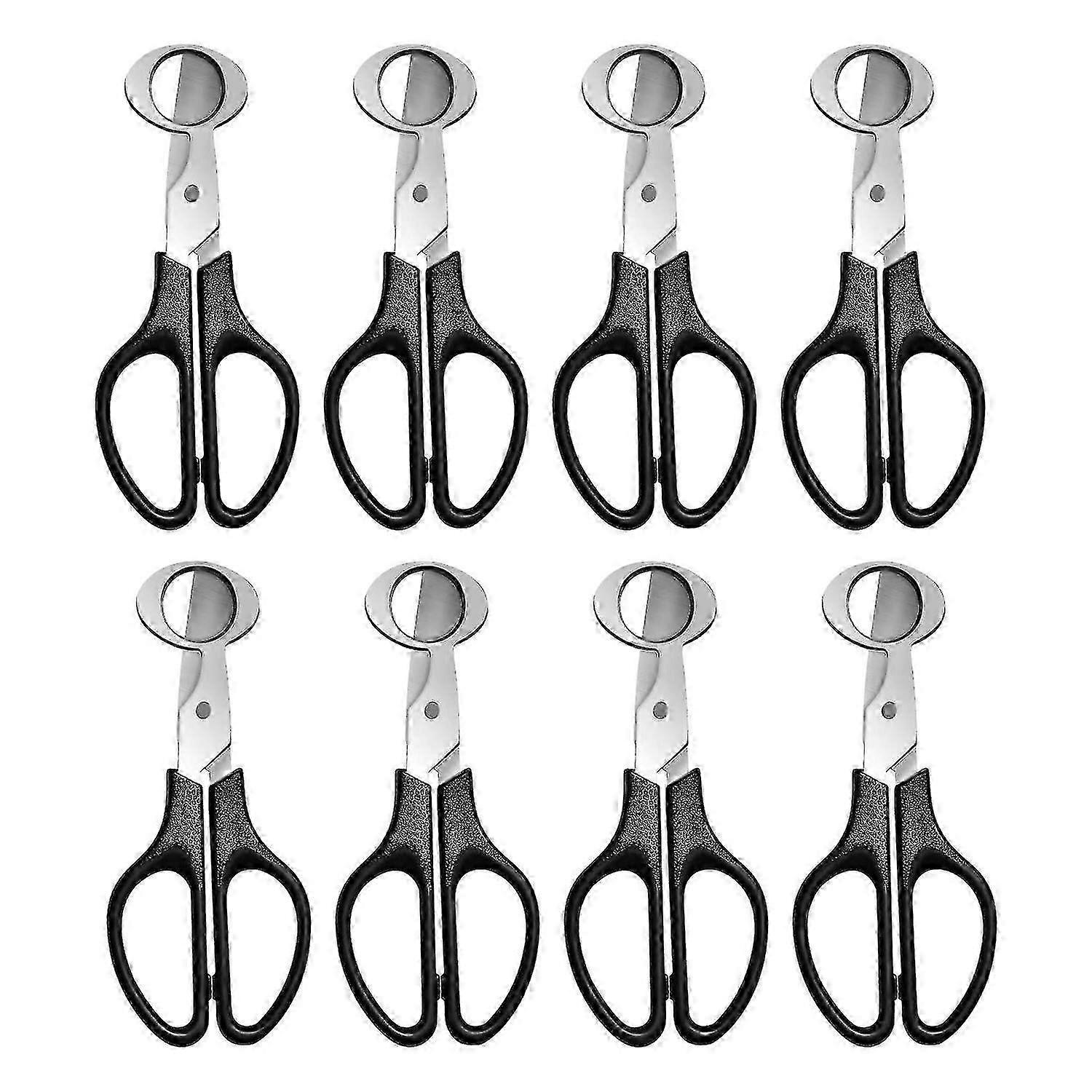8 Pcs Stainless Steel Quail Egg Shell Cutters Separator Quail Egg Scissor Egg Shell Scissor Tool