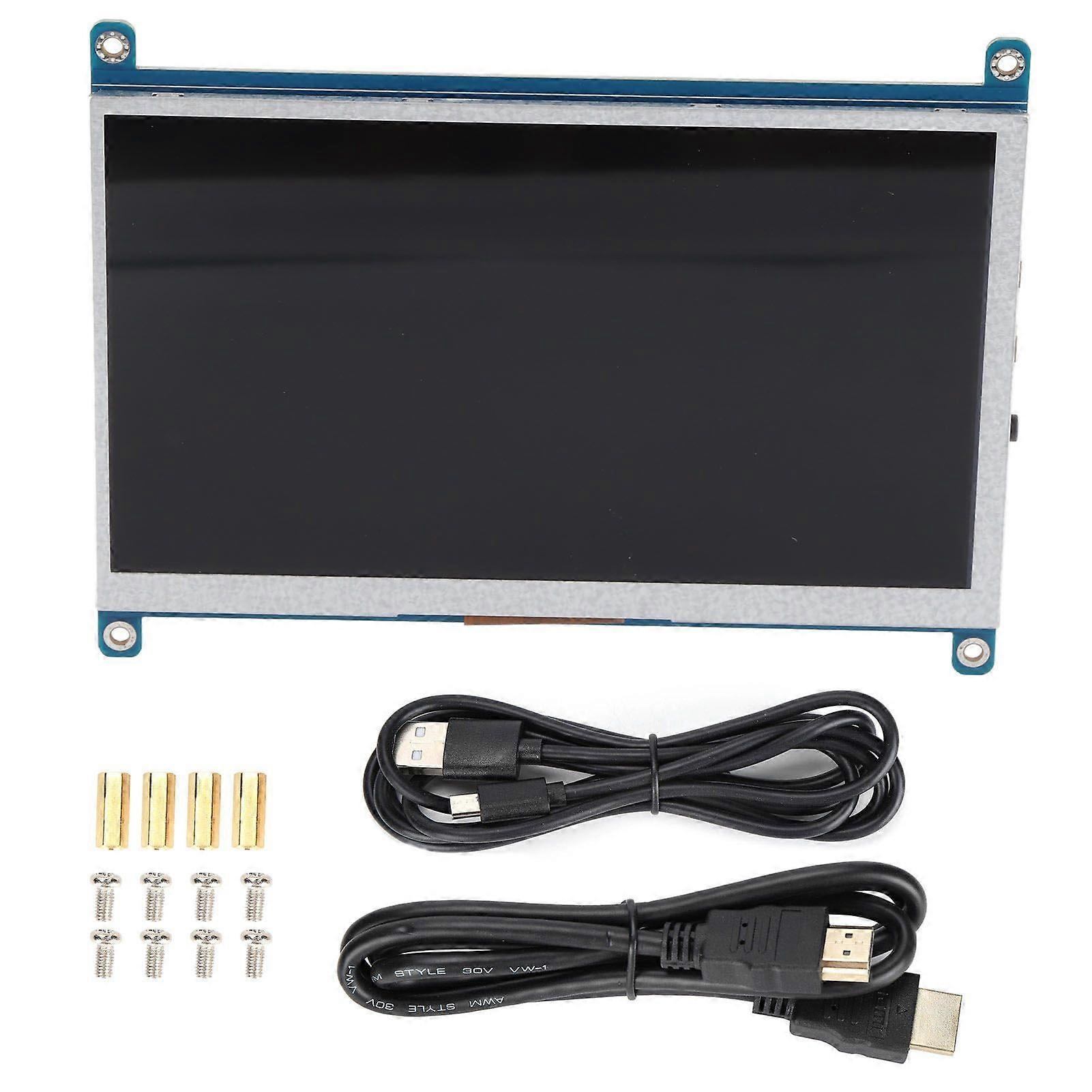 Hochwertiges 7-Zoll-Display für Raspberry Pi, HDMI-Treiber-freies Gehäuse, Unterbildschirm-LCD