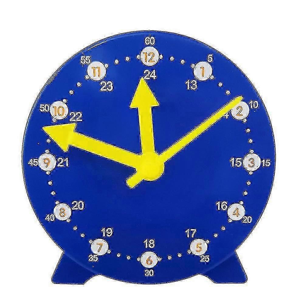 Cm Wealth Learning Clock For Kids, Student Learning Clocks Teaching Time 12/24 Hours Geared Clock 4+years - Ya