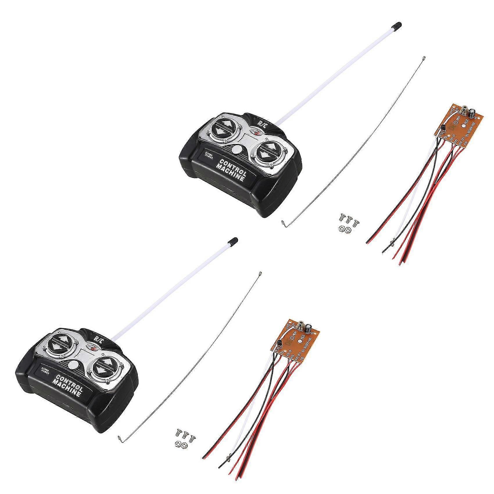2x 5CH 27MHz RC Scheda Ricevitore + Telecomando per Auto Cisterna Giocattolo