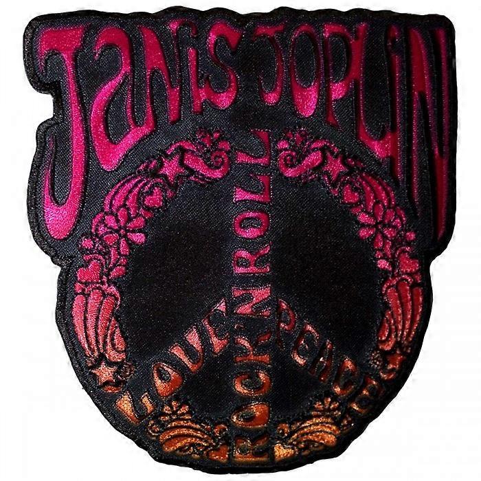Janis Joplin Peace Sign Iron On Patch