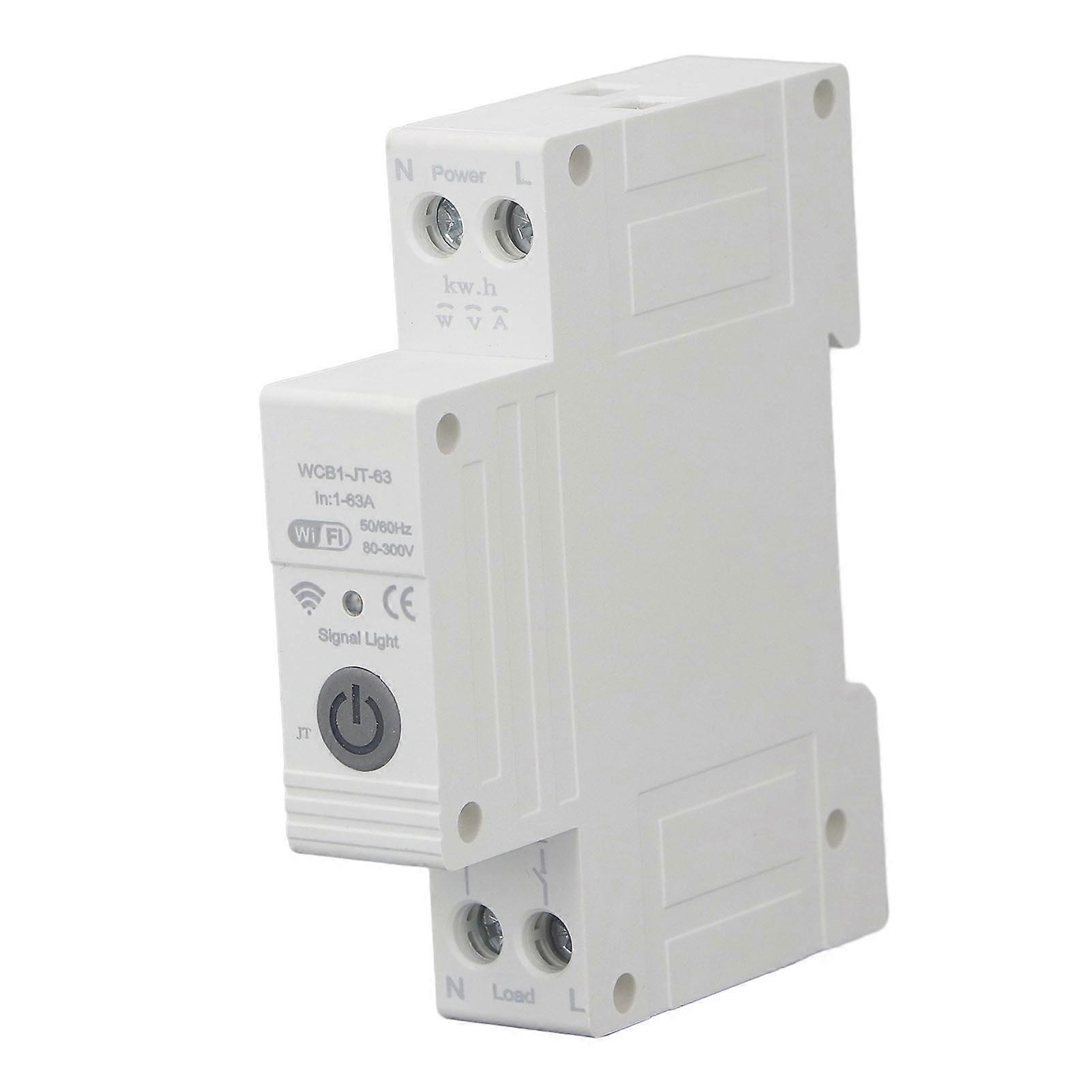 Smart WIFI Circuit Breaker Din Rail Multiple Protection Miniature Circuit Breaker 230V 1‑63A