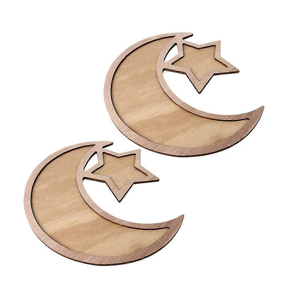 Wooden Dessert Plates, Smooth and Sturdy, Fit for Home or Commercial Spaces