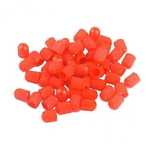 2x 100PCS Tapas de válvula de neumático de plástico ROJO