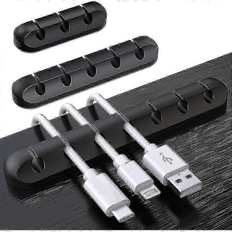 3-Pack Cable Holders, Wire Organizers for USB, Mouse, Headphone & PC Cables