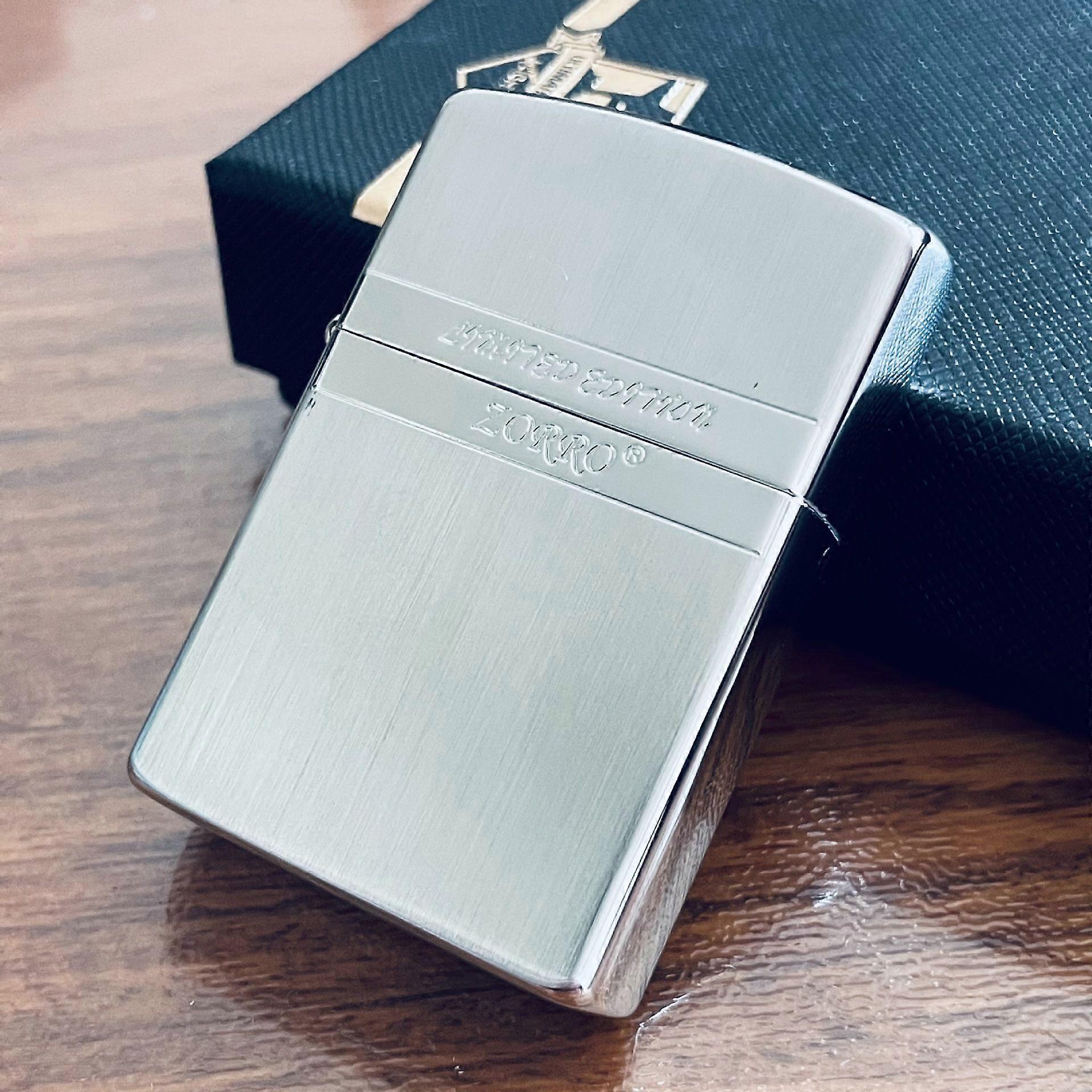 Brass Kerosene Windproof Lighter Personality Creative Ultra Thin Lighter Classic Kerosene Machine Deep Carving