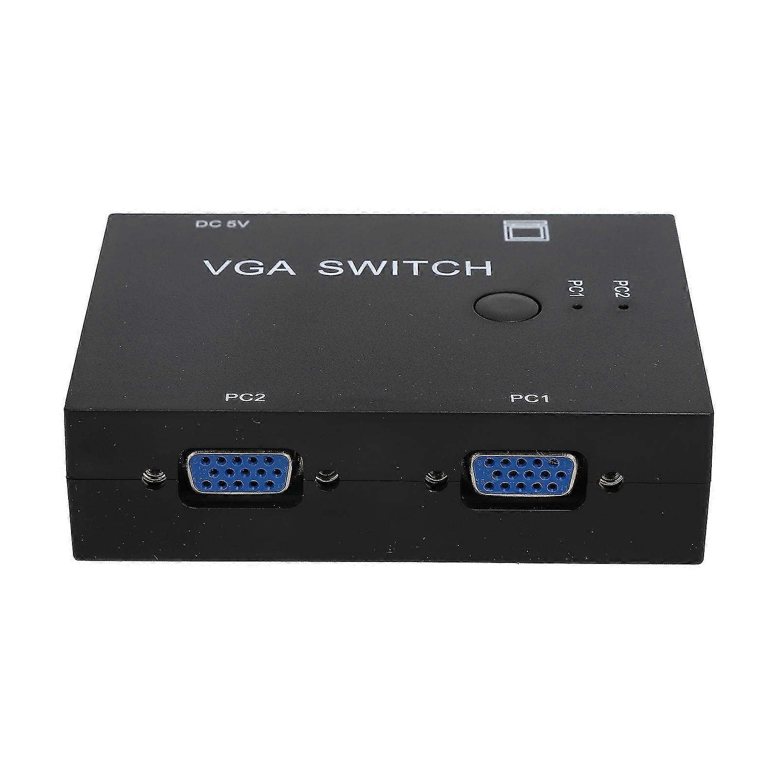 VGA Switcher 2 Input +1 Output MultiComputer Host Converter 2 Hosts In 1 Display Screen