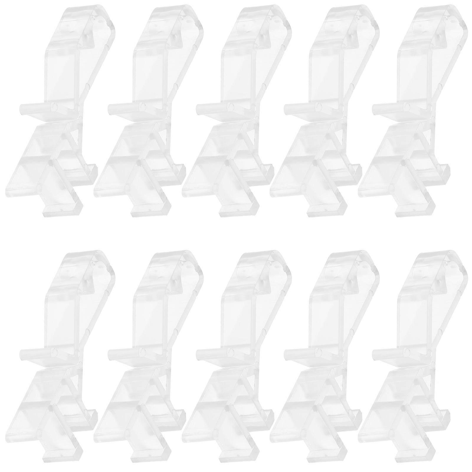 Plastic Window Blind Clips 20pcs – Replaceable Valance Clips for Easy Blind and Curtain Installation, Lightweight Home Accessories