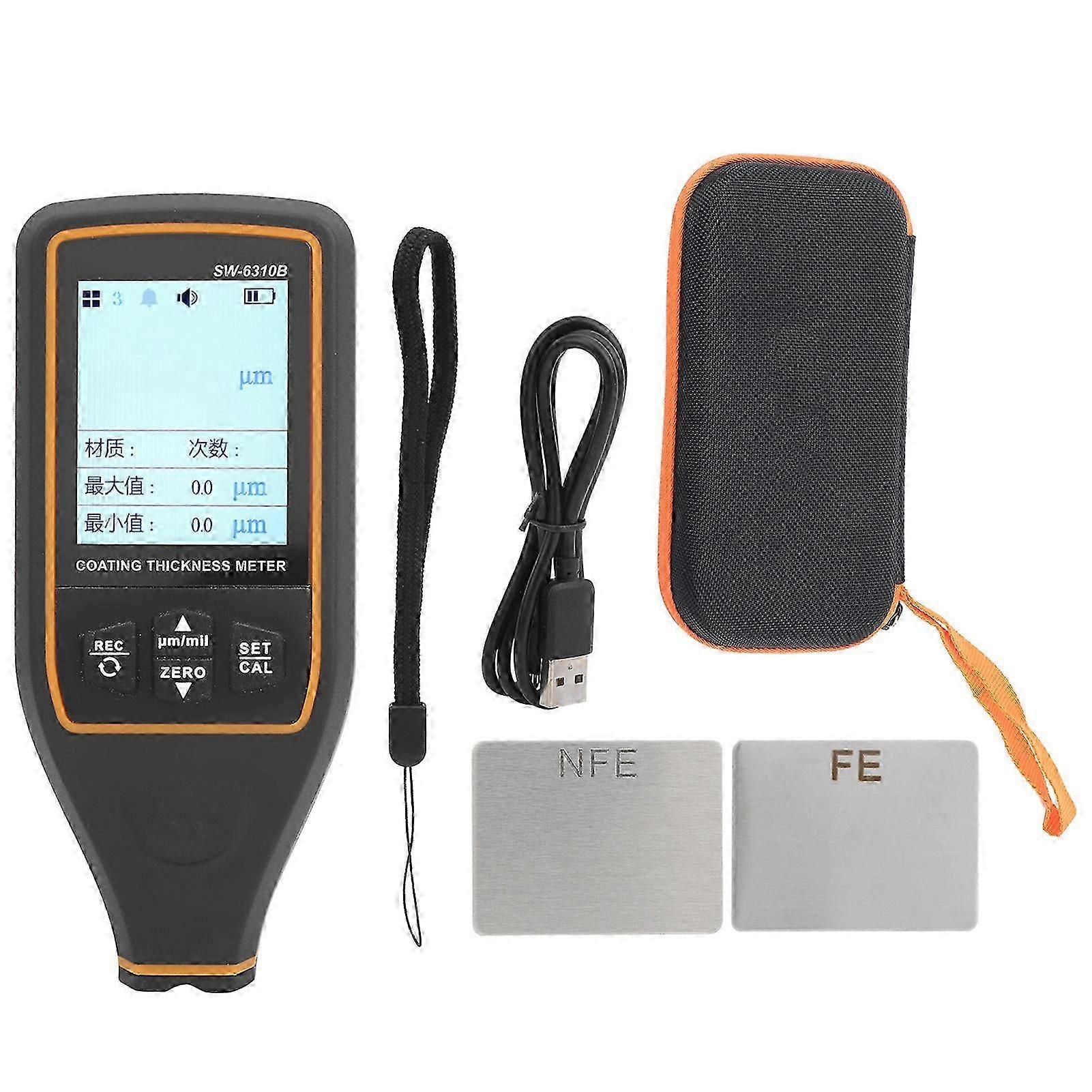 Coating Thickness Meter Lcd Digital Paint Measuring Gauge Home Improvement Equipment