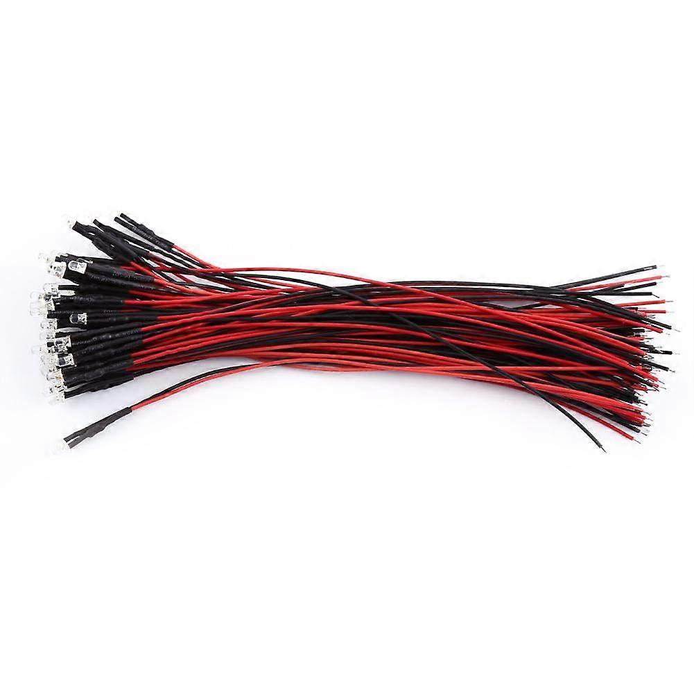 PreWired Modified LED Diffuse LED Diode Lights Pack of 50 DC 912V 3 5 10mm (Red3mm)
