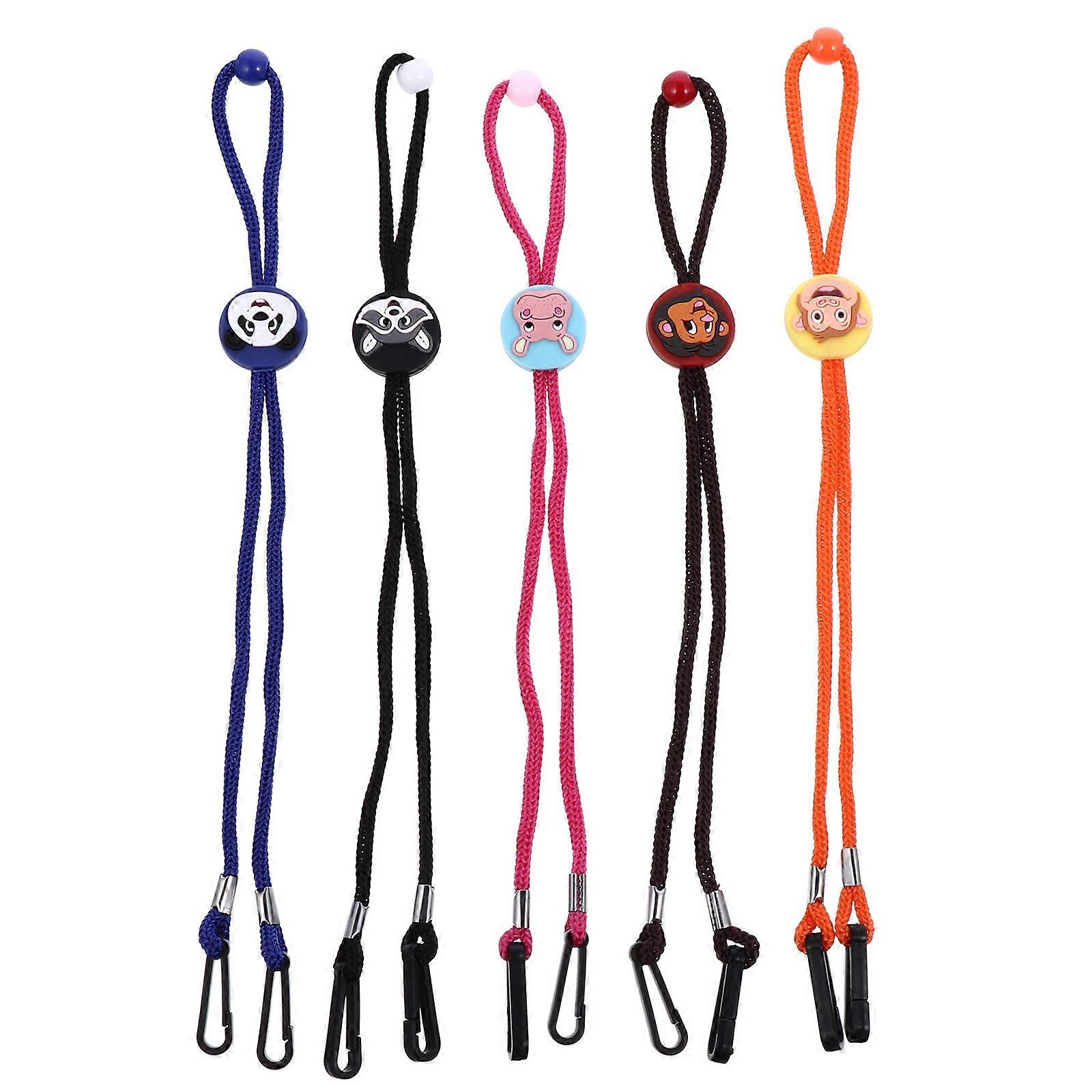 Eyewear Holder Children Lanyard Adjustable Buckle Assorted Color 5Pcs