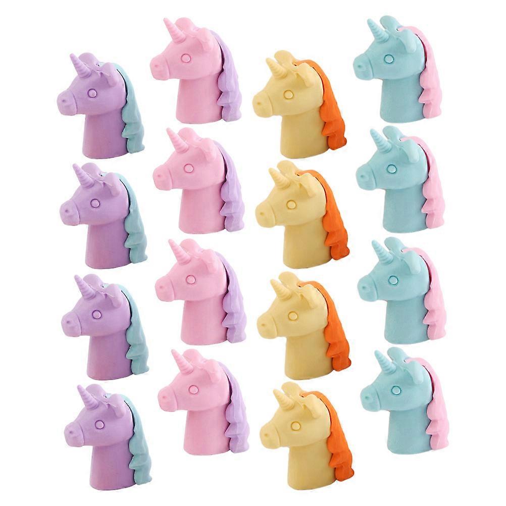 Mini Erasers Toy Erasers for Pencils Materials Assorted Color 36Set