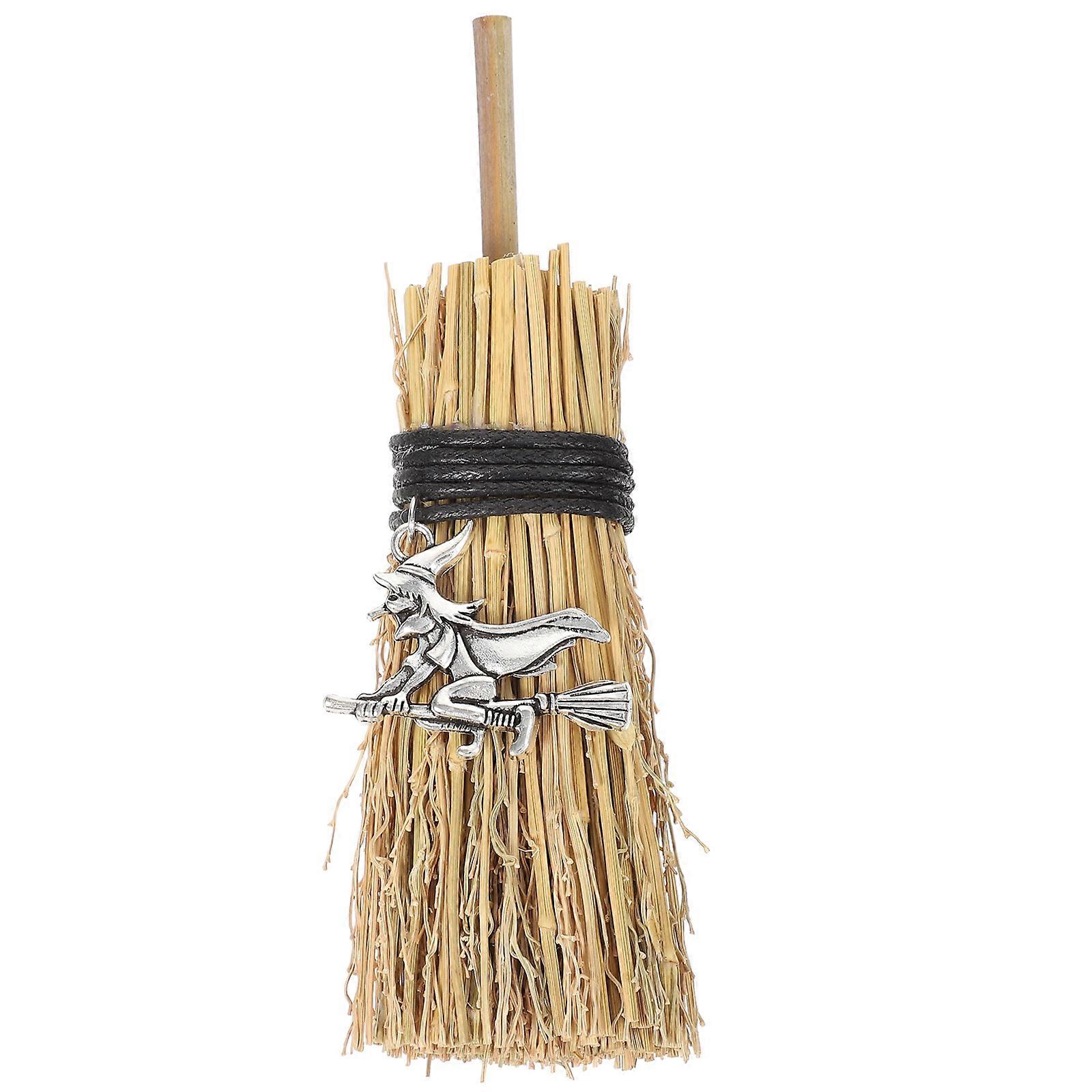 Halloween Costume Party Broom Prop Decor for Witch Cosplay and Festive Occasions