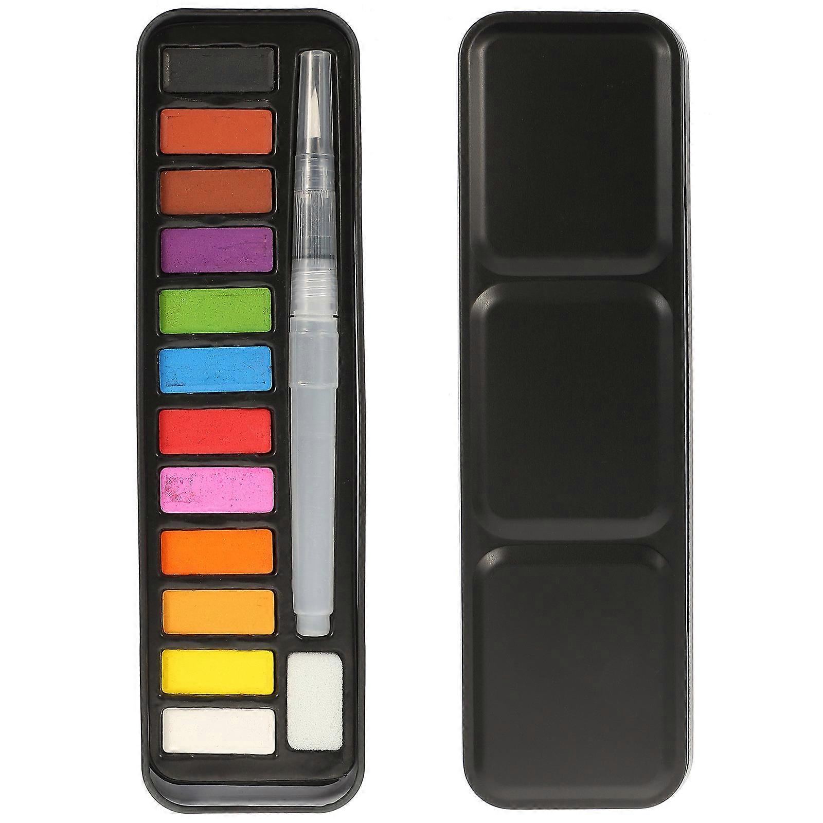 Beginner Watercolor Kit Professional Watercolor Paint Set Students 3X1.1cm Painting Supplies 1Set