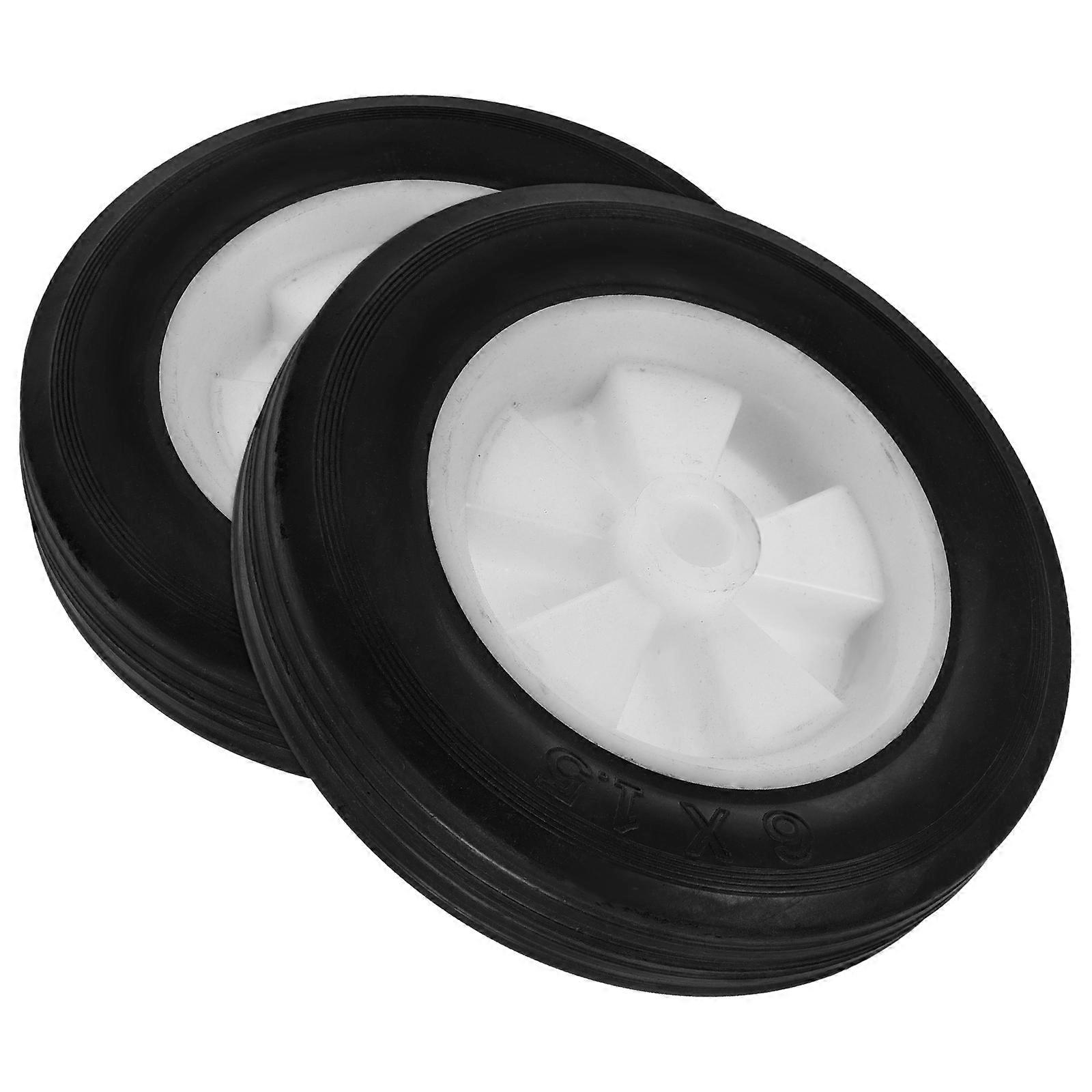 Durable Solid Rubber Lawn Mower Wheels for Enhanced Stability and Maneuverability in Lawn Care Maintenance