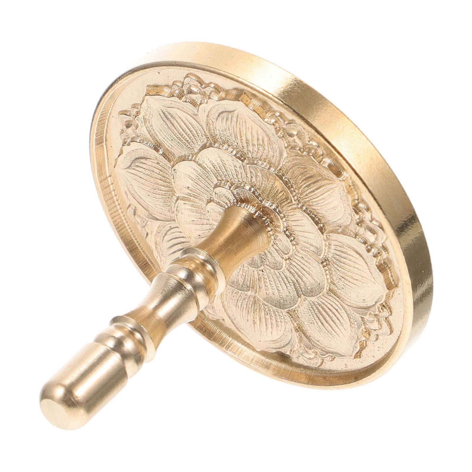 Λεπτή προμήθεια εργαλείων πίεσης τέφρας Τύπου λωτού ορείχαλκου για την εγχώρια χρήση 5x5cm χρυσή τέφρα θυμιάματος Τύπου 1Pc