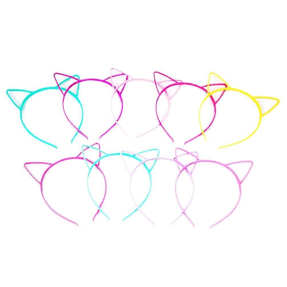 Party Headband Cat Ears Headband Costume Accessory Random Color 24Pack