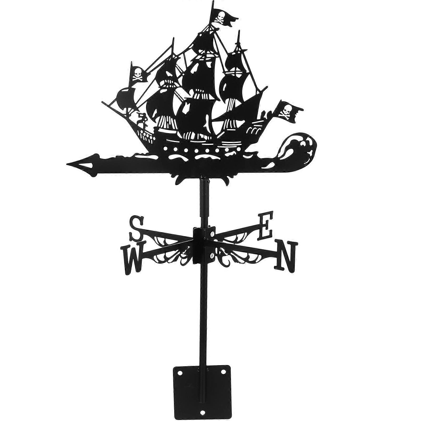 Decorative Garden Weather Vane Iron Wind Vane Elegant Design For Homeowners 58X32X25CM 1Set