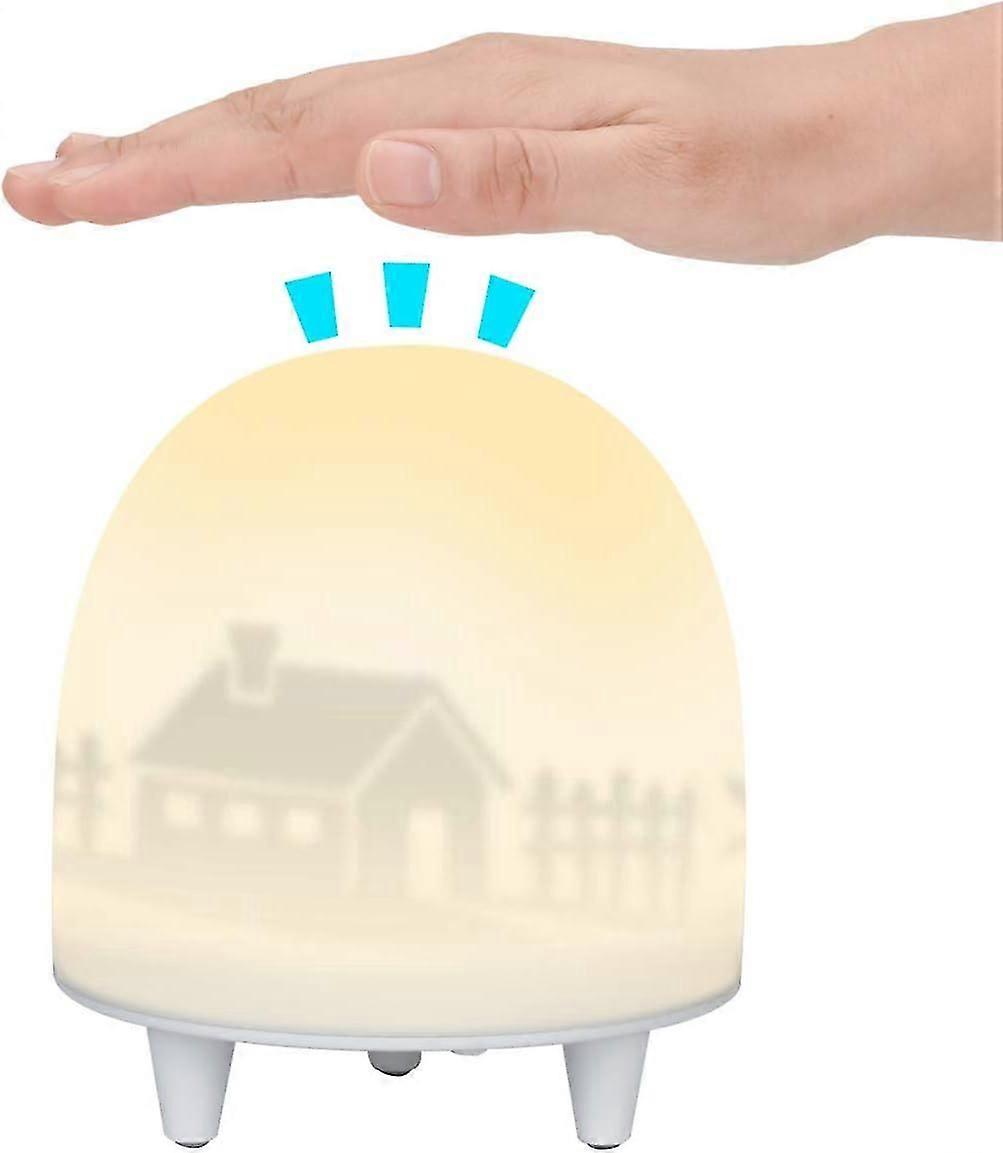 Rechargeable LED Bedside Lamp Touch Control 7 RGB Colors