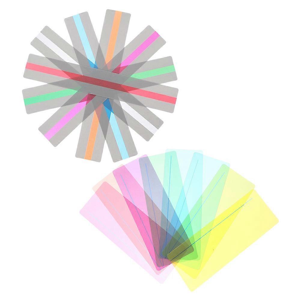 Guided Reading Strips Highlight Bookmark For Books Text Tracking Students Assorted Color 19.00X3.20X0.05cm 16Pcs