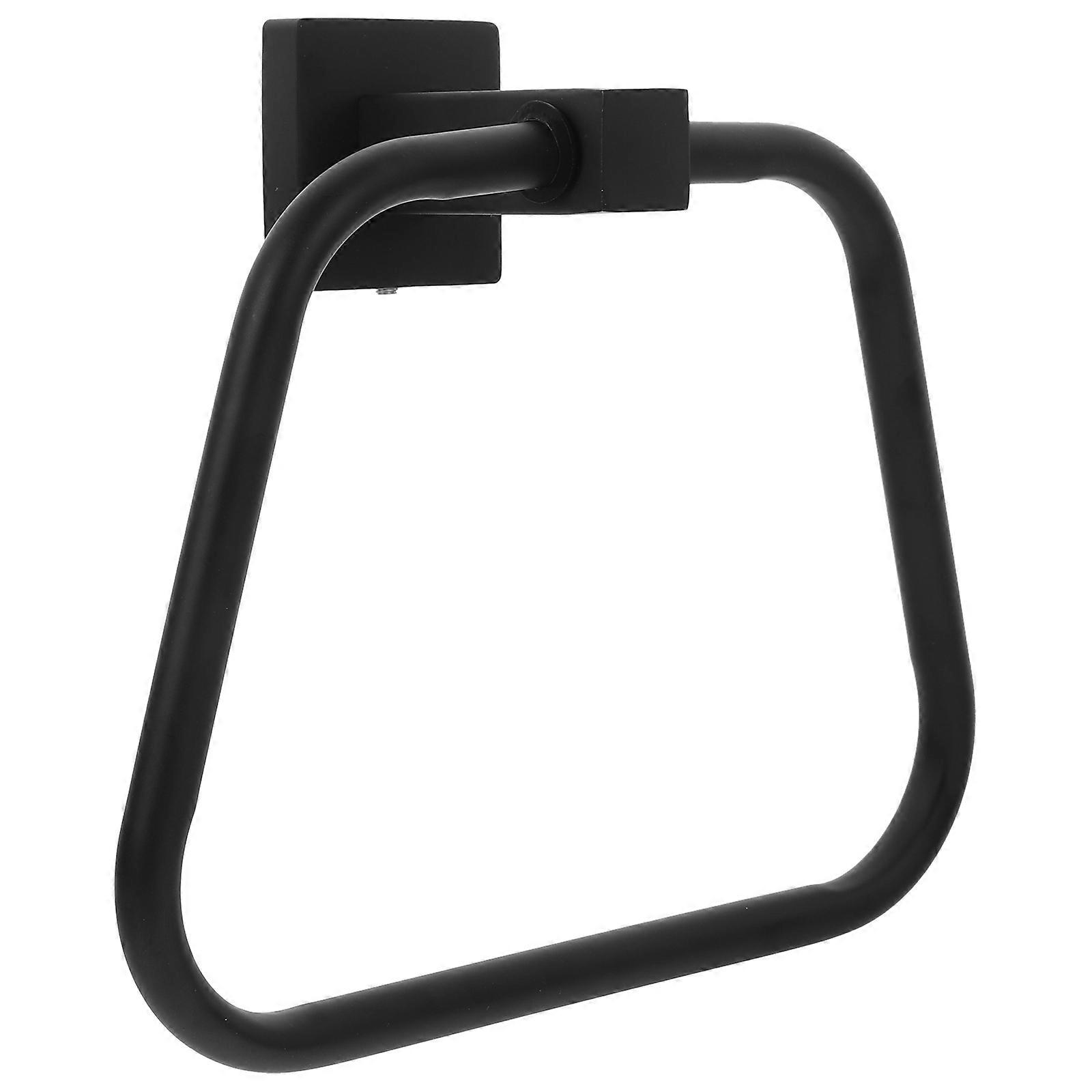 Bath Towel Drying Rack Circular Space-Saving Towel Ring Baked Enamel Kitchen Apartment Dwellers 1Set
